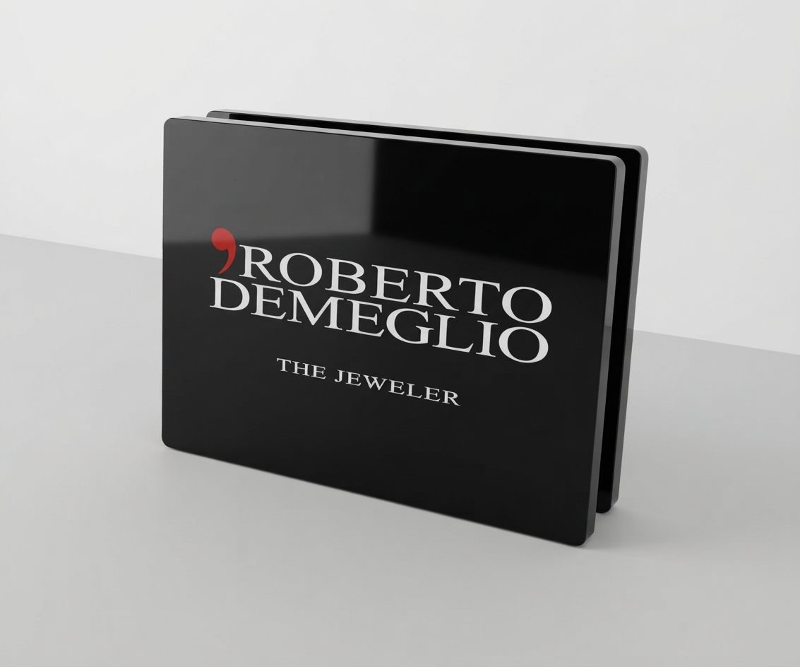 display vetrina plex nero
